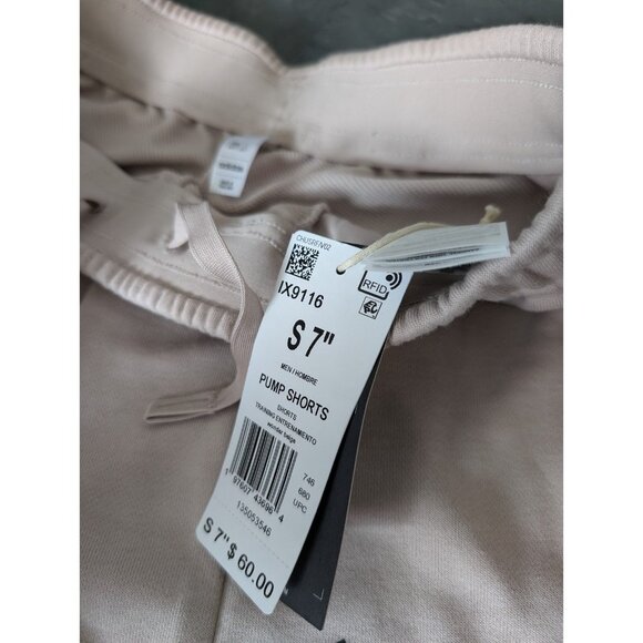Adidas Men Pump 7" Workout Shorts Wonder Beige Size Small NWT - Picture 4 of 10